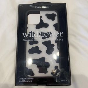 Black cow print iPhone 11 case